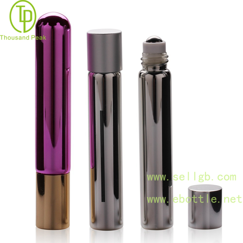 TP-3-21 7ml 金属电镀玻璃滚珠瓶 可以装香水 精油瓶等