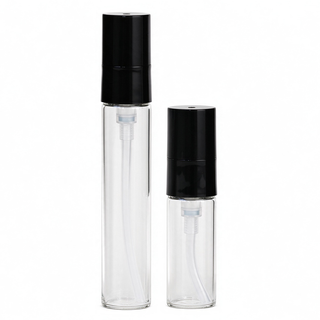 5ml 10ml 高透玻璃精华精油瓶配 13-415 精密微量按压泵（支持定制）