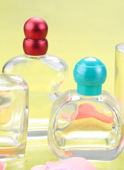 彩印空的30ml玻璃泵浪花香水瓶