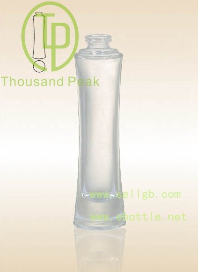 30ml 50ml 100ml香水玻璃浪花瓶与泵和盖帽，玻璃浪花瓶为香水，玻璃浪花瓶批发